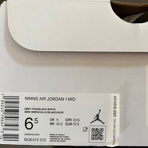 Women’s Air Jordan 1 (6.5) Grey Fog